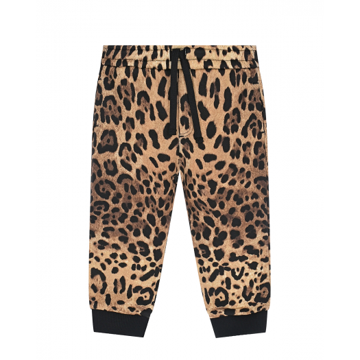 Спортивные брюки с леопардовым принтом Dolce&Gabbana | Фото 1