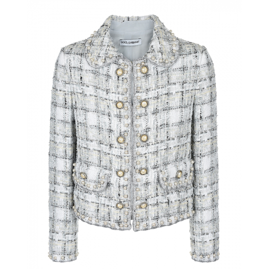 Пиджак с отделкой бусинами Dolce&Gabbana | Фото 1