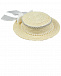 Шляпа с белым бантом и жемчужными бусинами Eirene | Фото 2
