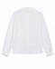 Белая рубашка из поплина для девочек Emporio Armani | Фото 3