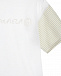 Белая футболка с рукавами в полоску MM6 Maison Margiela | Фото 3