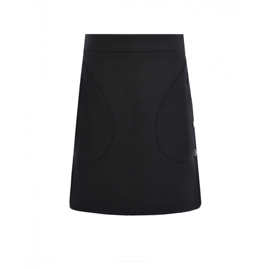 Черная юбка с накладными карманами Prairie Черный, арт. 505F22104FW | Фото 1