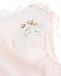 Розовое платье с аппликациями Aletta | Фото 6