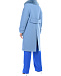 Голубое пальто с меховыми карманами в тон Blancha | Фото 4
