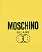 Желтые бермуды с черным лого Moschino | Фото 3