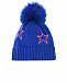 Синяя шапка с неоновыми звездами Chobi | Фото 2