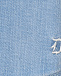 Синяя рубашка без воротника Dondup | Фото 3
