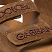 Коричневые замшевые сандалии Dolce&Gabbana | Фото 6