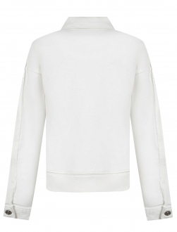 Белая джинсовая куртка MM6 Maison Margiela Белый, арт. M60083 MM046 M6101 | Фото 2