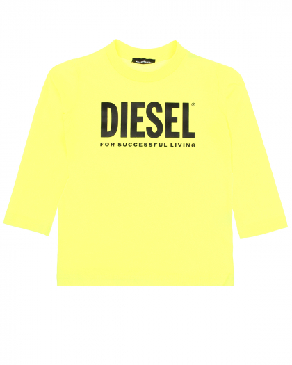 Толстовка из хлопка с принтом логотипа Diesel | Фото 1
