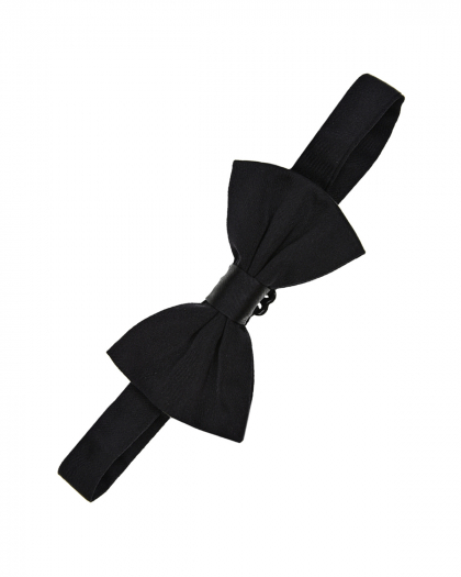 Галстук-бабочка из черного шелка Dolce&Gabbana | Фото 1