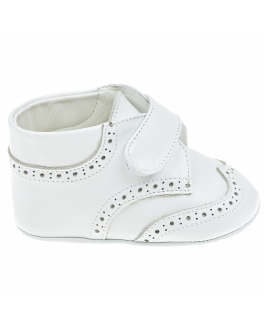 Белые пинетки-ботинки Baby Chick Белый, арт. 303 WHITE | Фото 2