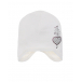 Белая шапка с декором из стразов в форме сердечка Regina | Фото 1