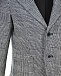Серый пиджак в клетку из трикотажа Emporio Armani | Фото 3