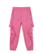 Розовые спортивные брюки с оборками Monnalisa | Фото 1