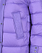 Стеганое пальто-пуховик, лиловое Naumi | Фото 4