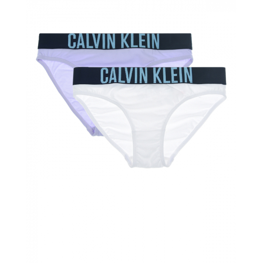 Трусы, комплект 2 шт, белый/фиолетовый Calvin Klein | Фото 1