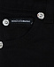 Черные джинсы с серебристым патчем Dolce&Gabbana | Фото 4