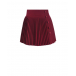 Бордовая юбка плиссе с пуговицами Aletta | Фото 1