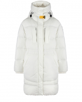 Белое пальто с капюшоном Parajumpers Белый, арт. 212M-PWJCKPP32 505 | Фото 1