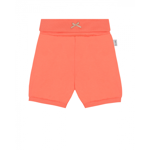 Оранжевые трикотажные шорты Sanetta Kidswear | Фото 1