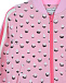 Розовая спортивная куртка с принтом &quot;снежинки и капли&quot;  | Фото 3