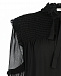 Черная блуза с шифоновыми рукавами Dorothee Schumacher | Фото 6
