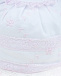 Белый чепчик с розовыми кружевами Aletta | Фото 5