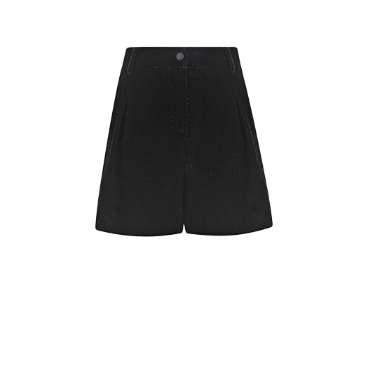 Черные бархатные шорты Emporio Armani | Фото 1