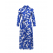 Синее платье с принтом &quot;единороги&quot; Pietro Brunelli | Фото 1