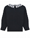 Черный свитер с кружевной отделкой  | Фото 2