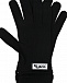 Черный шарф с имитацией перчаток 190х8 см Vivetta | Фото 3