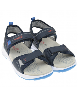 Синие сандалии с белой подошвой SUPERFIT Синий, арт. 1-000582-8000 | Фото 1