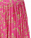 Розовая плиссированная юбка с цветочным принтом No. 21 | Фото 3