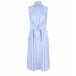 Голубое платье-рубашка без рукавов Pietro Brunelli | Фото 1