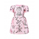 Розовое платье с леопардовым принтом Eirene | Фото 1