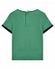 Комплект зеленая футболка с лого+синие шорты Guess | Фото 3