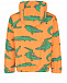 Оранжевая ветровка с капюшоном и принтом &quot;крокодилы&quot; Stella McCartney | Фото 3