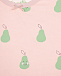 Розовая футболка с принтом &quot;груши&quot; Sanetta Kidswear | Фото 3