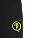Черный спортивный костюм с зеленым логотипом Bikkembergs | Фото 5