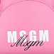 Розовый рюкзак с белым логотипом MSGM | Фото 7