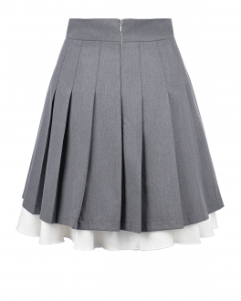 Серая плиссированная юбка Masterpeace Серый, арт. MP-CA-OCT22-13 | Фото 2