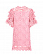 Розовое кружевное платье Vivetta | Фото 5