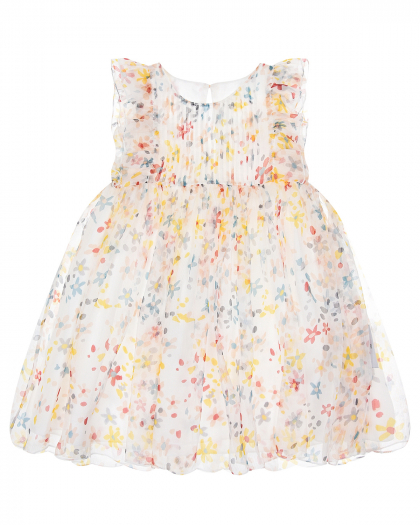 Шелковое платье с цветочным принтом Stella McCartney | Фото 1