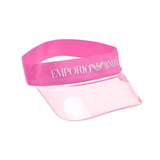 Розовый козырек с лого Emporio Armani | Фото 1
