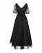 Черное пышное платье в мелкий горошек Masterpeace | Фото 2