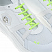 Белые кроссовки с салатовыми шнурками Philipp Plein | Фото 6
