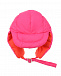 Двухстронняя шапка-ушанка, красный/розовый Yves Salomon | Фото 2