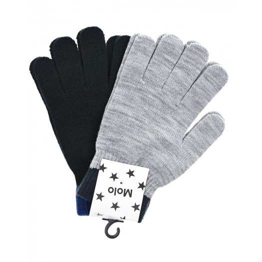 Комплект из двух пар перчаток Kello Grey Melange Molo | Фото 1