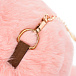 Розовый рюкзак из меха 20х27х15 см Regina | Фото 6
